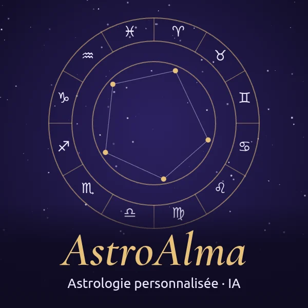 AstroAlma, plateforme d'astrologie avec IA conçue par Arico Studio, graphiste 3D freelance et développeur WordPress